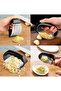 Stainless Steel Garlic Crusher Press Ginger Garlic Masher Metal Gondola Shredder Grinder Grater - 7