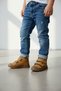 Boy Baby Lightweight and Flexible Boots with Orthopedic Soles in Tan Color - 3
