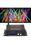 جهاز إرسال واستقبال لاسلكي DMX 512 بمقبس الاتحاد الأوروبي 2.4 جيجاهرتز بشاشة LCD مع مكرر قابل للتعديل للطاقة