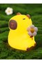 Cute Capybara Night Light - Floral - 4