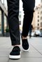Men's Round Toe Laceless Tasseled Sneakers %100 Linen Functional Durable Stylish - 3
