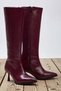 Women's Pointed Toe Mid-Heeled Zippered Boots Functional Durable Quality Comfortable Stylish - 5