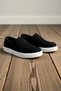 Men's Leather Laceless Sneakers Round Toe Flat Sole Functional Durable Quality - 6