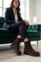 Women's Flat Sole Round Toe Laceless Suede Boots Functional Durable Quality Comfortable Stylish - 3