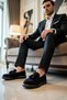 Men's Round Toe Laceless Tasseled Sneakers %100 Linen Functional Durable Stylish