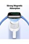 Portable Apple Watch Charger 1500mAh Magnetic Wireless Power Bank - White - 2