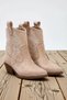 Women's Pointed Toe Mid-Heeled Suede Boots %100 Polyurethane Functional Durable Quality Stylish - 5