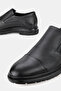 Men's Black Genuine Natural Leather Classic Shoes with Orthopedic Soles - 4