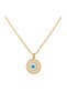 Evil Eye Pendant Necklace for Women, 18K Gold Plated Steel | Tarnish-free | Water Resistant