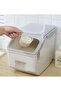 Rice Storage Container With Lid, BPA-Free Plastic Large Cereal Storage Box 10kg - 6