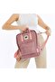 Unisex Cream Color School Bag Compatible 14 Inch Laptop Bag, Black Backpack