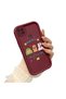 Xiaomi Poco C31 Compatible Christmas Festival Pattern Burgundy Silicone Anti-Fall Case - 2