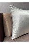 Exclusive Imported Atlas Light Gray Color Cushion Cover 43X43Cm - 6