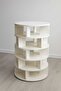 Rotating Shoe Rack — White Wooden 6-Tier 360° Rotating Storage Organizer (47.6 x 23.6 in)