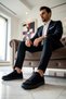Men's Lace-Up Suede Sneaker Standard Fit Sole Functional Durable Quality Comfortable Stylish