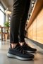 Men's Lace-Up Sneakers Round Toe Flat Sole Functional Durable Quality Comfortable - 5