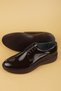 Men's Genuine Leather Groom's and Suit Shoes Lightweight Comfortable Add.3005 Brown Patent Leather - 4