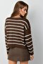 My Fashion Buttoned Striped Knitwear Cardigan - 3