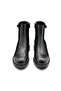Genuine Leather Non-Slip Sole Zippered Boots Z285 Analin Black C17 - 3