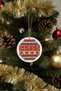 - Sibel 2453 7996 Handmade Cross-Stitch Embroidered Wooden Christmas Ornament