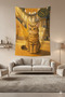 Ayasofya and Cat Themed Wall Covering Home Decoration Wall Carpet Tapestry