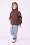Kangaroo Pocket Hooded Winter 3 Thread Sha Fleece-Lined Weatshir - 4