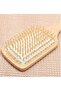 Wooden Anti-Static Hair Brush Beige - 2