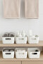 8 Pieces - 4 Lt White Plastic Organizer Box |   Bathroom Towel Shampoo Organizer - 2