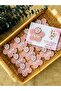 Flower Model Rabbit Figured Plexiglass Magnet - Set of 10 |   7 cm |   Newborn & Birthday - 3