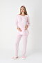 Women's Special Lace Detailed Design Maternity Pajama Set with Dressing Gown, 3-Piece Pajama Set - 2