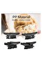 12-Piece Butterfly Clip Set Black 10cm - 2