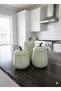 Green 3-Piece Lidded Honey Pumpkin Jar Set Pumpkin Series Ceramic 500, 750 and 1000 ml - 4