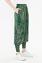 Stretch Fabric Flowy Viscose Shalwar Trousers with Cuffed Legs, Batik Pattern, and Pockets - 6