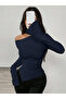 Long Sleeve Blouse with Interchangeable Shoulder Detail - 2