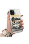 iPhone 14 Pro Compatible Silicone Edge Hard Back Anti-Fall Sports Car Pattern Case - 2