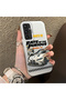 Samsung Galaxy S23 Fe Compatible Silicone Edge Hard Back Anti-Fall Sports Car Pattern Case
