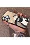 iPhone 16 Compatible Silicone Edge Hard Back Anti-Fall Lamb Pattern Case - 2