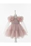 2-6 Years Old Girls' Ruffled Sequin Evening Dress - 2