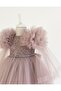 2-6 Years Old Girls' Ruffled Sequin Evening Dress - 3