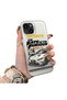 iPhone 15 Plus/14 Plus Compatible Silicone Edge Hard Back Anti-Fall Sports Car Pattern Case - 2