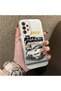 Samsung Galaxy A33 Compatible Silicone Edge Hard Back Anti-Fall Sports Car Patterned Case