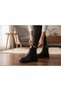 Short Heel Women's Style Boots with Gold Stone and Zipper Details on the Top - 3