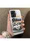 Xiaomi Redmi 13C Compatible Silicone Edge Hard Back Anti-Fall Sports Car Pattern Case