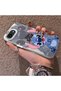 iPhone 16E Compatible Silicone Edge Hard Back Anti-Fall Stitch Pattern Case - 2