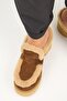 Hanni Women's Genuine Leather Sabo Sheepskin Tan Slippers - 8