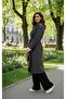 Women's epaulet waist belted lined stamp coat