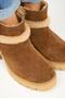 Zoe Women's Genuine Leather Fur Detailed Tan Boots - 3