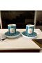 Alice Green 4-Piece Coffee Cup Set for 2 People - 2