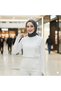White Finger Detail Tight Fit Cotton Fabric Hijab Body Hzlrbndet04Tesbody