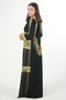 Embroidered women's jalabiya dress Embroidered on the chest and sleeves - 6